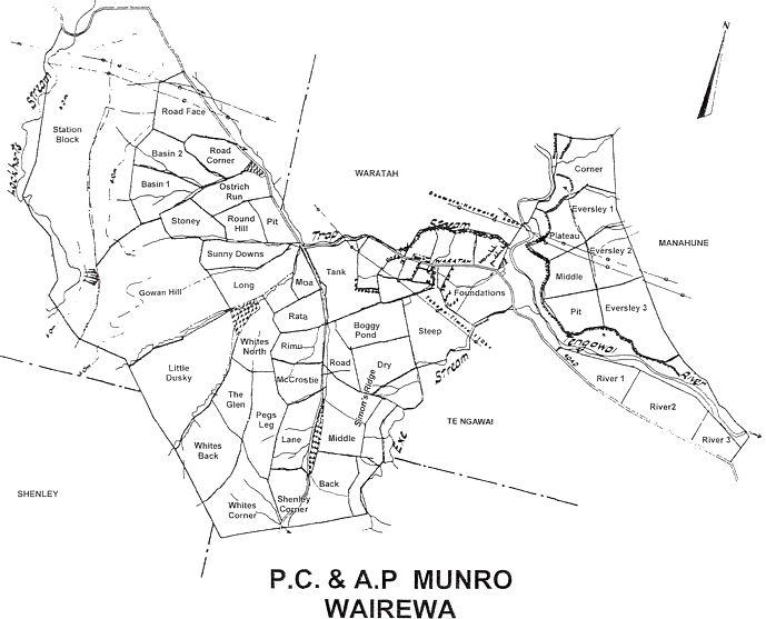 Map of Wairewa Station